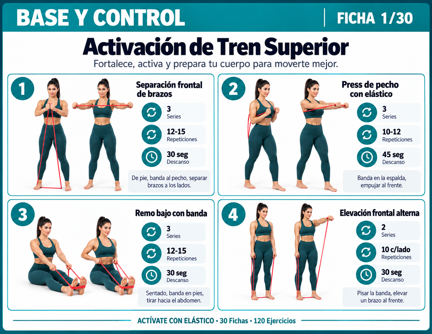 Muestra de fichas: Base y Control